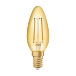 Ledvance  Vintage 1906 LED E14 Candle Gold 1.5W 120lm - 824 Extra Warm White | Replaces 15W