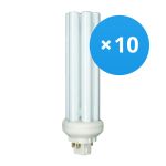 Multipack 10x Philips MASTER PL-T 42W - 830 Warm White | 4 Pin