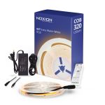 Noxion LED Strip Naga 5 Meter Complete Set - Smart Wifi - 24V - 320LEDs/m - COB - 8W/m - 927 Extra Warm White | 8mm - IP20 - Best Colour Rendering