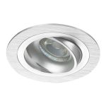 Noxion Recessed Spot Logic MR16 Tiltable Aluminium | Cutout 80mm - GU10 Socket