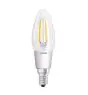 Osram Superstar Classic LED E14 Candle Filament Clear 4W 470lm - 822-827 Dim To Warm | Dimmable - Replaces 40W