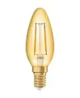 Ledvance  Vintage 1906 LED E14 Candle Gold 1.5W 120lm - 824 Extra Warm White | Replaces 15W