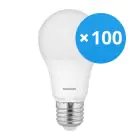 Multipack 100x Noxion LED Bulb Lucent Classic Pro LED E27 Pear Frosted 5.5W 470lm - 827 Extra Warm White | Dimmable - Replaces 40W