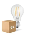 Multipack 6x Ledvance Classic LED E27 Pear Filament Clear 7W 806lm - 827 Extra Warm White | Dimmable - Replaces 60W